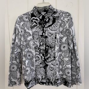 Women's Mandrin Lightweight Jacket by Chico's Size 1 (8)